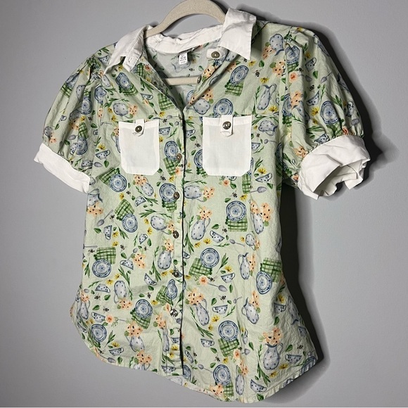 Unique VintageTea Party Picnic Cottagecore Grandma Graphic medium (vintage LG) - Picture 2 of 7